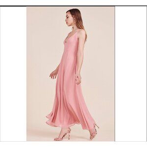 BB Dakota RSVP Save the First Dance Fit and Flare Dress Melon Sorbet Pink 8